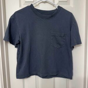 Madewell Slate Blue Crewneck Tee